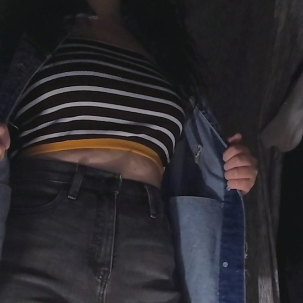 Striped tube top